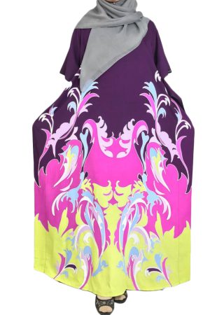 KAFTAN BATIK  – Pakis Dark Purple